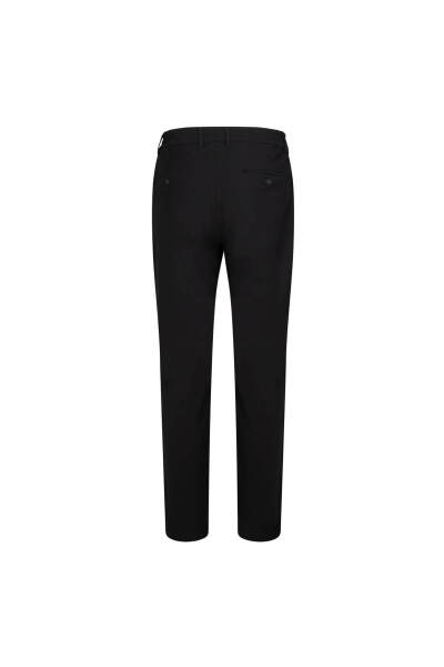 Siyah Slim Fit Mono Yaka Takım Elbise - 5