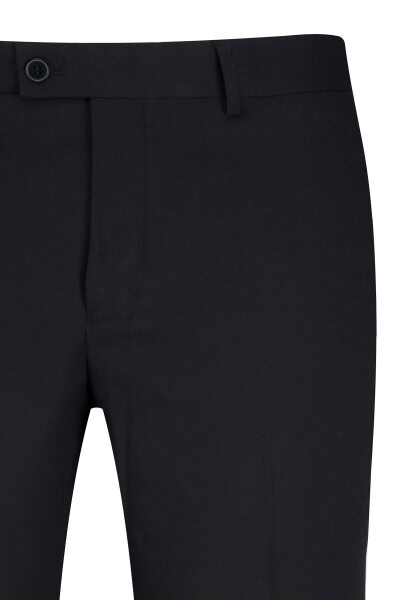 Siyah Slim Fit Yandan Cepli Kumaş Pantolon - 2