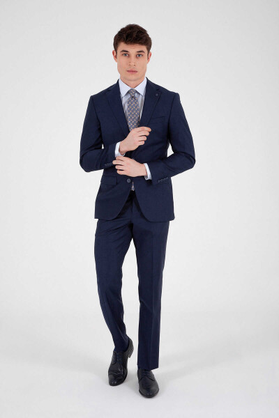 Lacivert Slim Fit Takım Elbise - 2