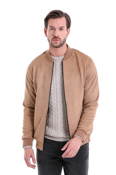 Taba Regular Fit Düz Bomber Yaka Mevsimlik Mont - 8