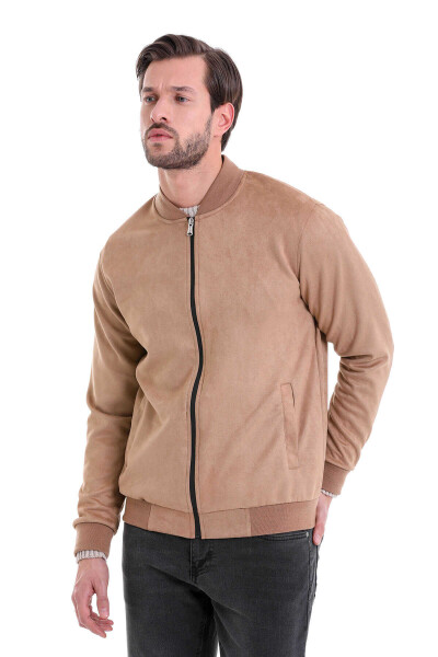 Taba Regular Fit Düz Bomber Yaka Mevsimlik Mont - 3