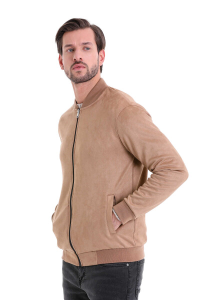 Taba Regular Fit Düz Bomber Yaka Mevsimlik Mont - 4