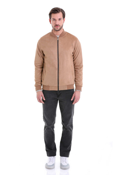 Taba Regular Fit Düz Bomber Yaka Mevsimlik Mont - 6