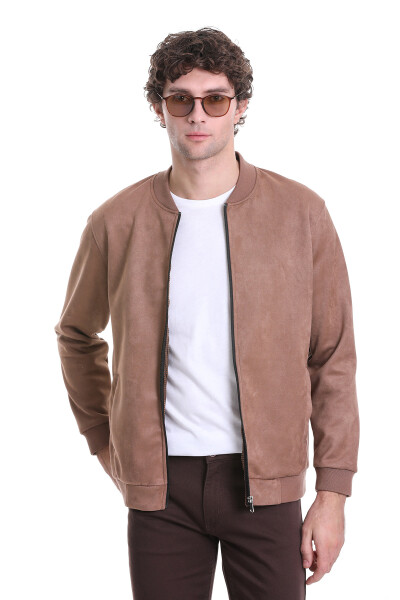 Taba Regular Fit Bomber Yaka Mevsimlik Mont - 5