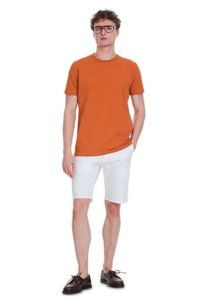 Tarçın Regular Fit Bisiklet Yaka Pamuklu Tişört - 2