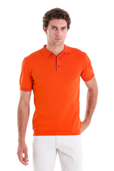 Tarçın Regular Fit Polo Yaka Rayon Triko Tişört - 2