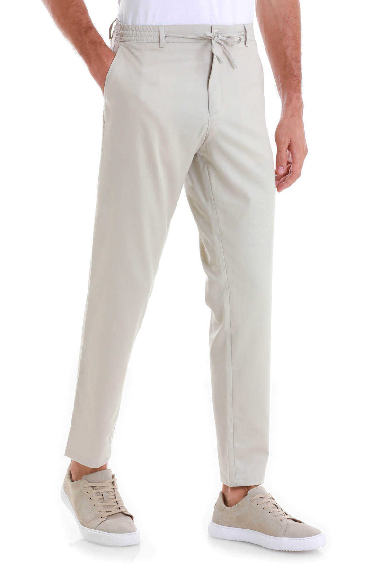 Taş Dinamik Fit Düz Yandan Cepli Pamuklu Jogger Pantolon - Hatem Saykı (1)