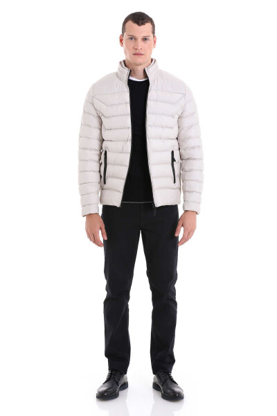 Taş Ekstra Slim Fit Hakim Yaka Şişme Mont - 2