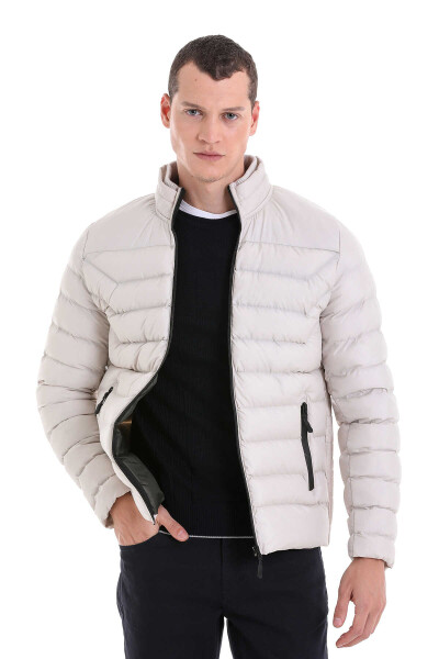 Taş Ekstra Slim Fit Hakim Yaka Şişme Mont - 3