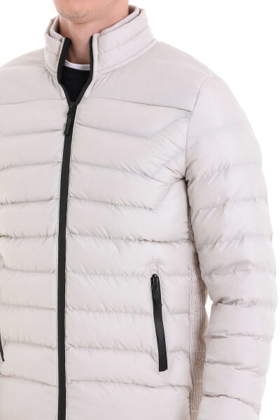 Taş Ekstra Slim Fit Hakim Yaka Şişme Mont - 4