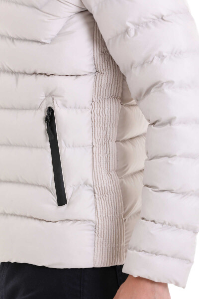 Taş Ekstra Slim Fit Hakim Yaka Şişme Mont - 5