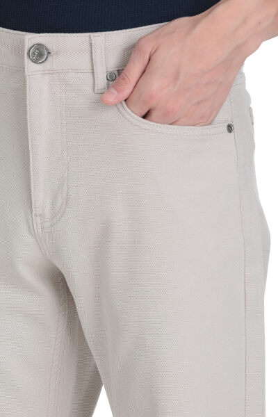 Taş Rahat Kesim Pamuklu Yandan Cepli Jogger Pantolon - 4