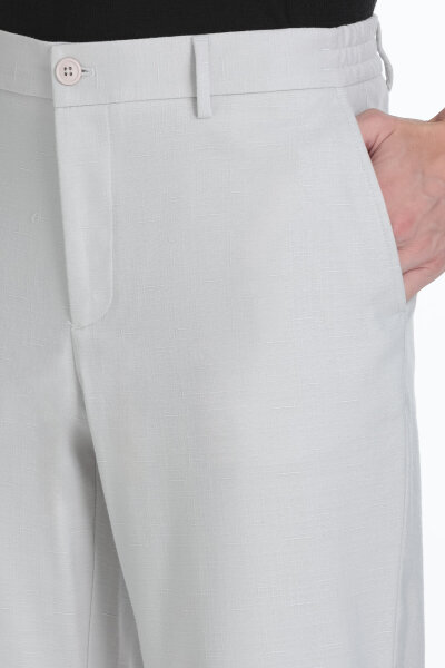 Taş Rahat Kesim Yandan Cepli Keten Jogger Pantolon - 4
