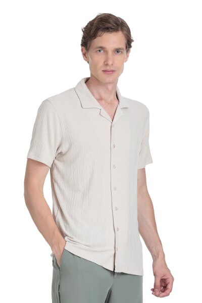 Taş Regular Fit Apaş Yaka Gömlek 