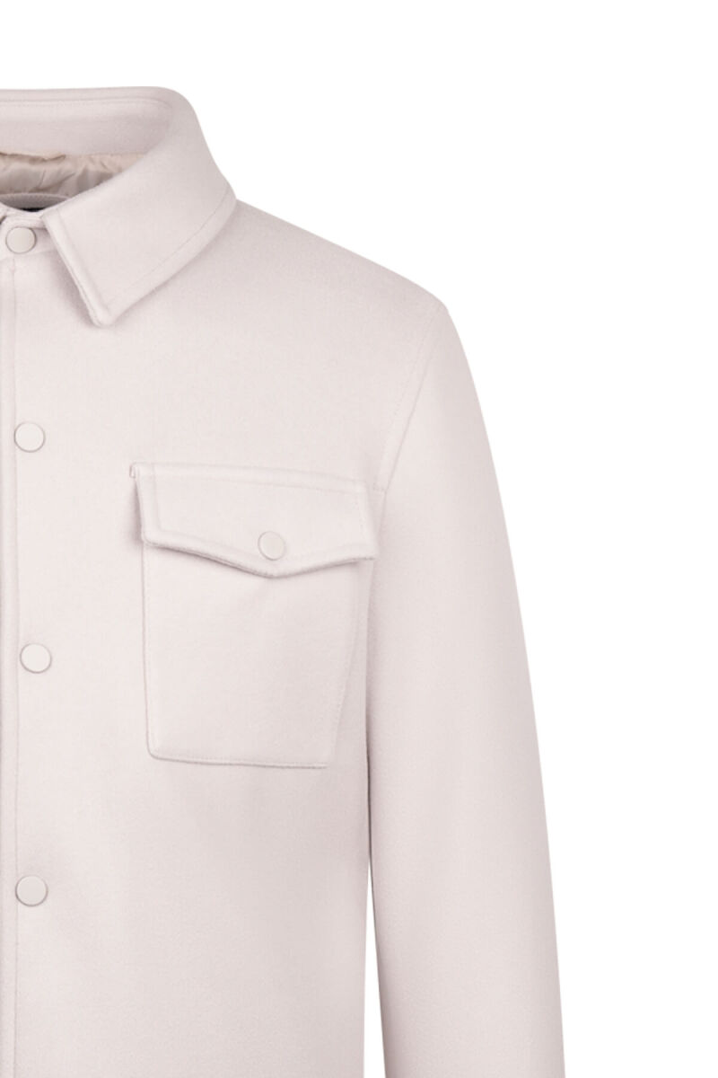 Taş Regular Fit Uzun Kollu Erkek Gömlek Ceket - Hatem Saykı (1)