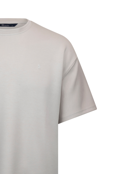 Taş Regular Fit Bisiklet Yaka Oversize Tişört - 3