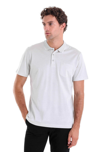 Taş Regular Fit 100% Pamuk Polo Yaka Tişört - 3