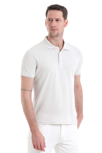 Taş Regular Fit 100% Pamuklu Polo Yaka Tişört - 3