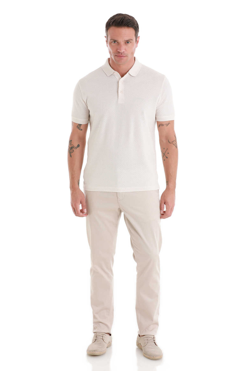 Taş Regular Fit Merserize Polo Yaka 100% Pamuk Tişört - Hatem Saykı (1)