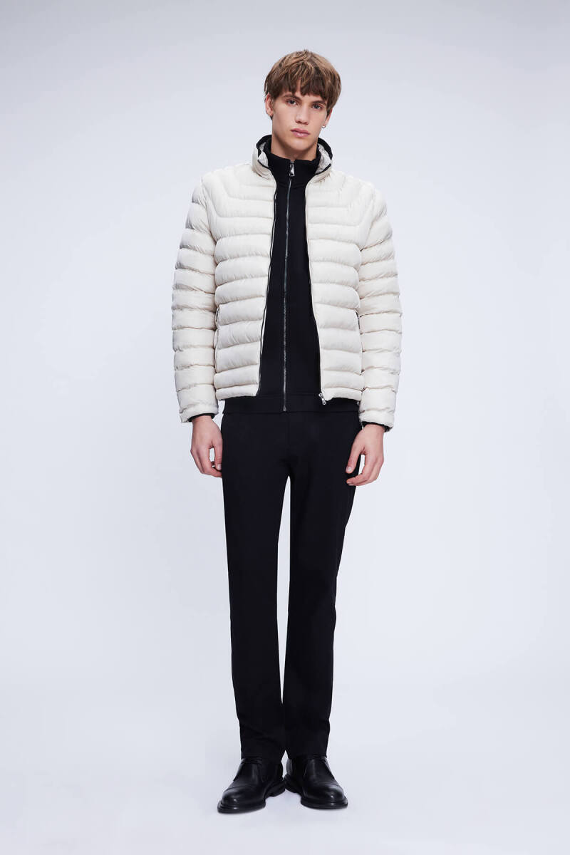 Taş Regular Fit Hakim Yaka Şişme Mont - Hatemoğlu (1)