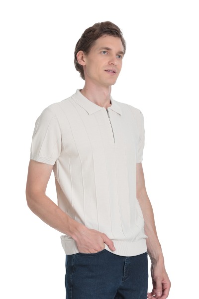 Taş Regular Fit Polo Yaka Rayon Tişört 