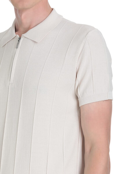 Taş Regular Fit Polo Yaka Rayon Tişört - 4