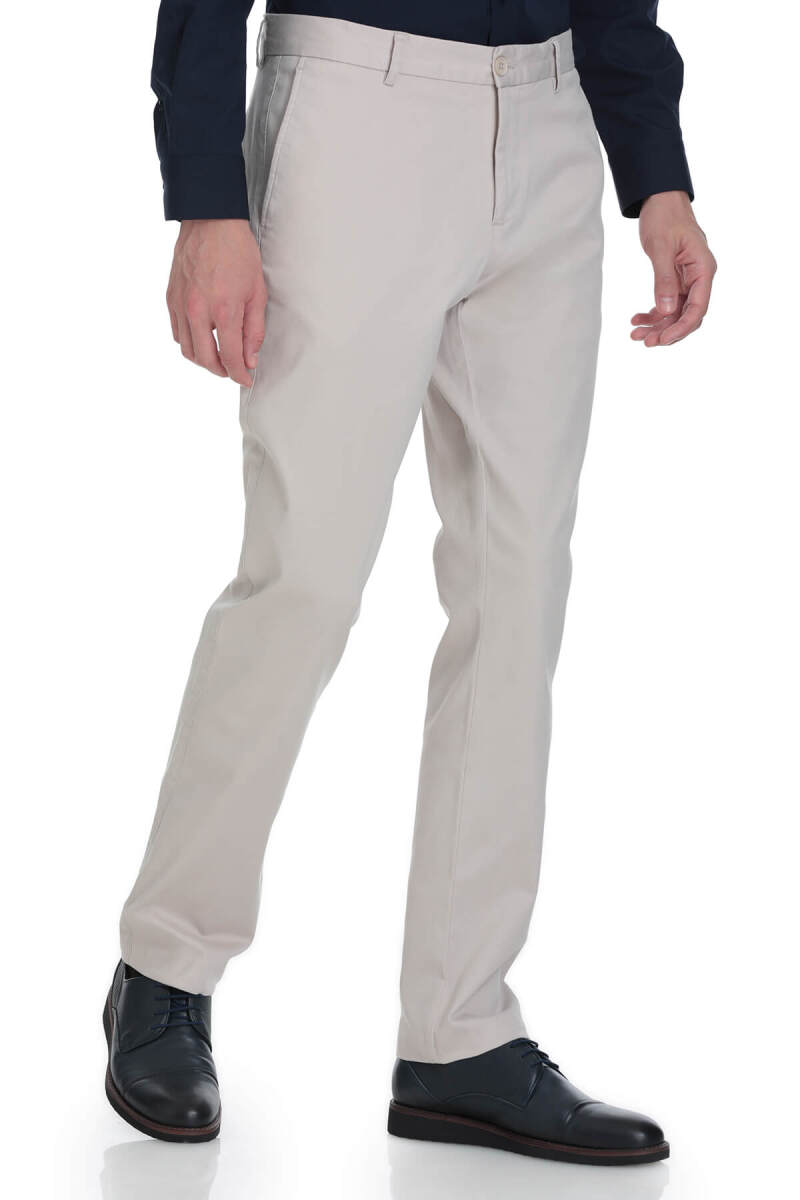 Taş Regular Fit Yandan Cepli Pamuklu Kanvas Pantolon - Saykı (1)