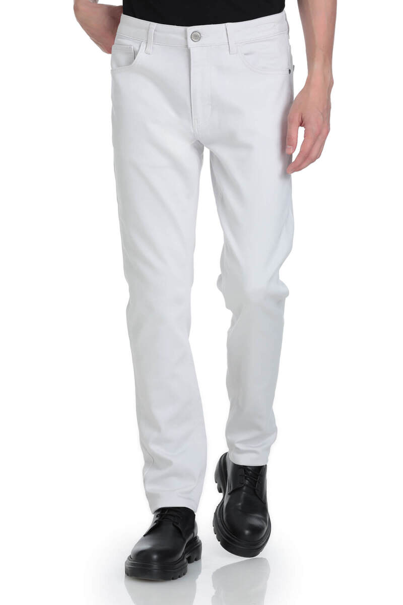Taş Slim Fit 5 Cep Pamuklu Kanvas Pantolon - Saykı (1)
