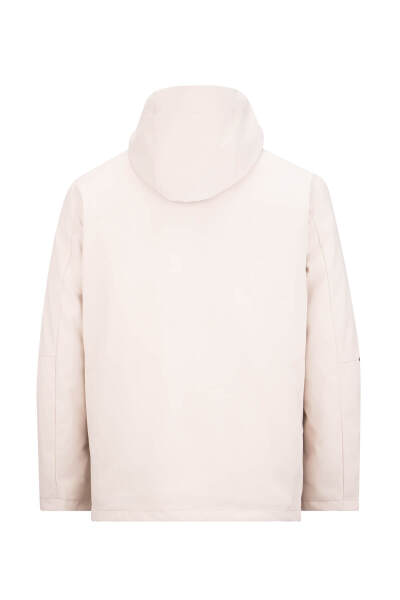 Taş Slim Fit Hakim Yaka Kapüşonlu Kaban - 3