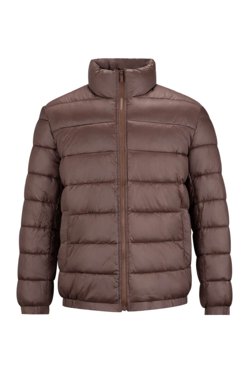 Taş Slim Fit Hakim Yaka Kapüşonlu Kaban - Saykı (1)