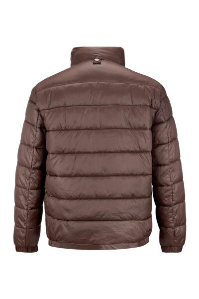 Taş Slim Fit Hakim Yaka Kapüşonlu Kaban - 5