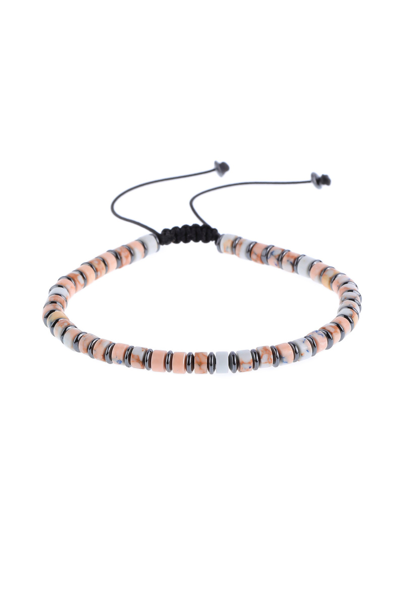 Turuncu Hematit Taşlı Erkek Bileklik - Hatem Saykı