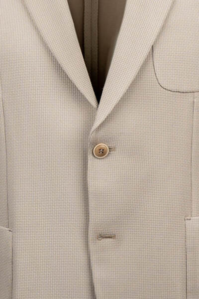 Vizon Comfort Fit Desenli Mono Yaka Klasik Ceket - 3