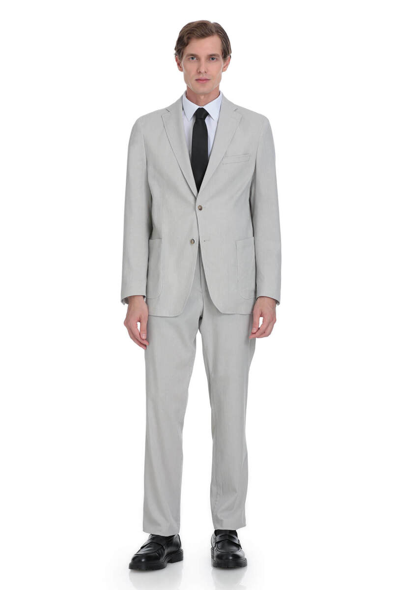 Vizon Comfort Fit Mono Yaka Casual Takım Elbise - HTML