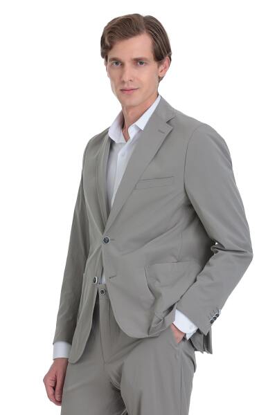 Vizon Comfort Fit Mono Yaka Casual Takım Elbise - 4