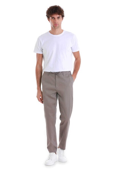 Vizon Dinamik Fit Düz Yandan Cepli Jogger Pantolon - 1