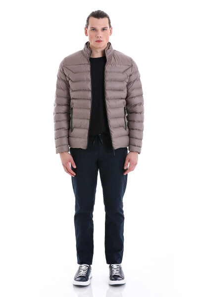 Vizon Ekstra Slim Fit Hakim Yaka Şişme Mont - 2