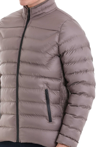 Vizon Ekstra Slim Fit Hakim Yaka Şişme Mont - 5