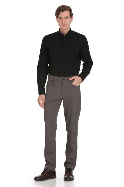 Vizon Regular Fit 5 Cep Pamuklu Kot Pantolon - 1