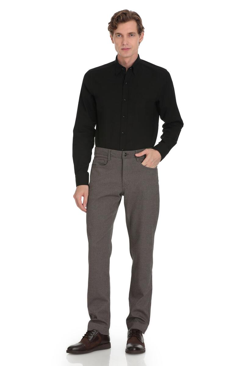 Vizon Regular Fit 5 Cep Pamuklu Kot Pantolon - Hatemoğlu