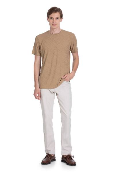 Vizon Regular Fit Bisiklet Yaka Tişört 