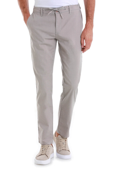 Vizon Regular Fit Desenli Yandan Cep Pamuklu Jogger Pantolon - 2