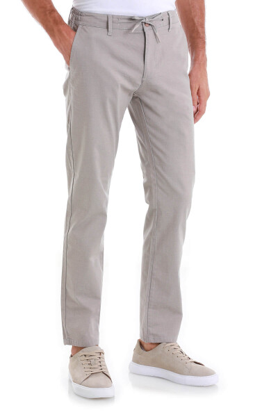 Vizon Regular Fit Desenli Yandan Cep Pamuklu Jogger Pantolon - 4