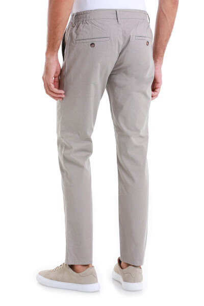 Vizon Regular Fit Desenli Yandan Cep Pamuklu Jogger Pantolon - 5