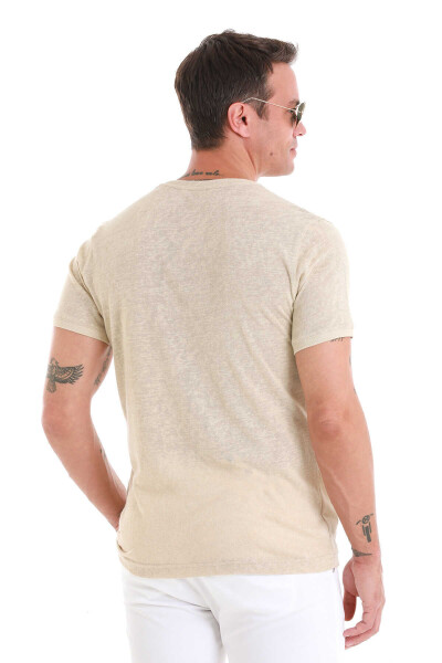 Vizon Regular Fit Bisiklet Yaka Pamuklu Tişört - 6