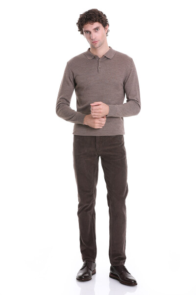 Vizon Regular Fit Polo Yaka Triko Kazak - 2