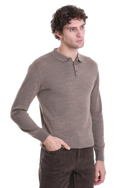 Vizon Regular Fit Polo Yaka Triko Kazak - 3