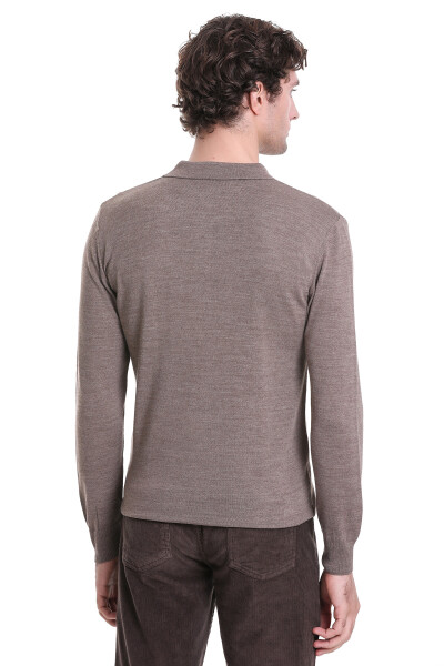 Vizon Regular Fit Polo Yaka Triko Kazak - 6