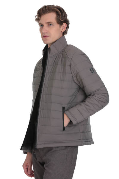 Vizon Regular Fit Hakim Yaka Şişme Mont - 5