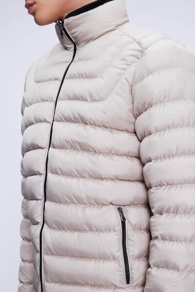 Vizon Regular Fit Hakim Yaka Şişme Mont - 3